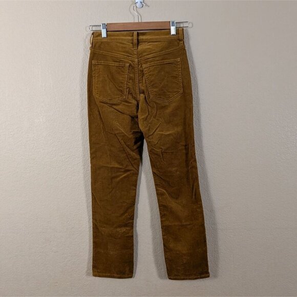 J. Crew Factory Golden Brandy Orange Corduroy Ankle Pants sz 24 City Work - Picture 2 of 7